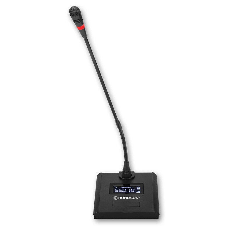 Rondson BE-10CONF-2 Conference set consisting of 1 x BE-1040 receiver and 4 x BE-10MIC, 670.4 / 658.1 / 687.1 / 664.1 MHz