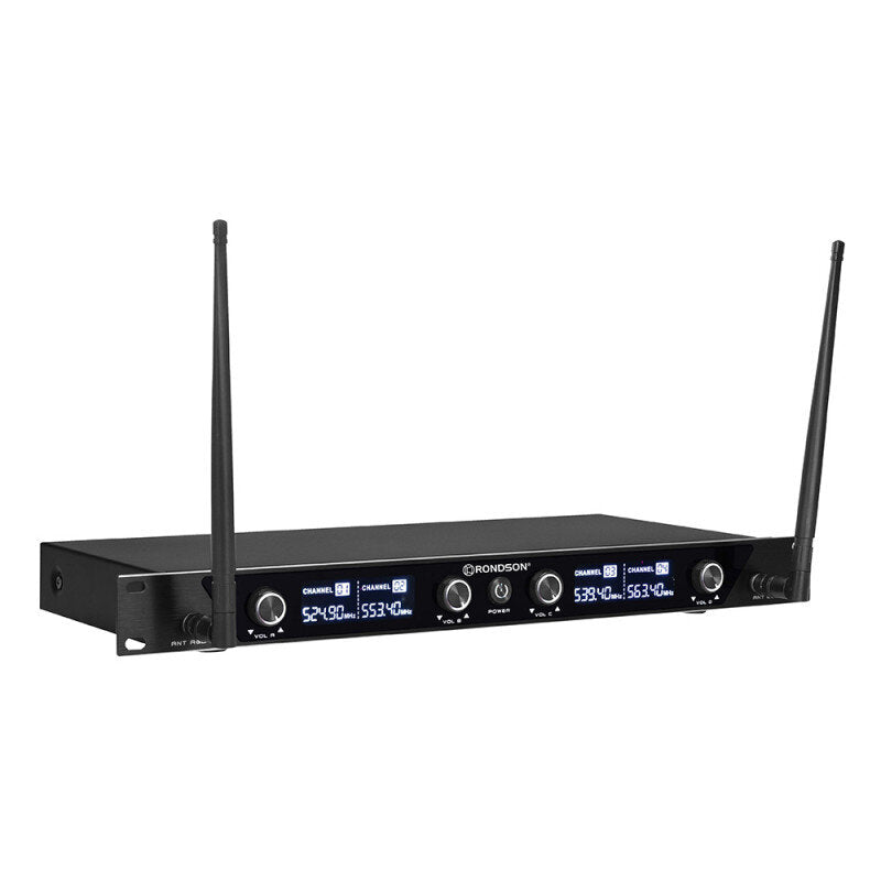Rondson BE-10CONF-3 Conference set consisting of 1 x BE-1040 receiver and 4 x BE-10MIC, 501.0 / 511.5 / 524.0  / 538.5 MHz