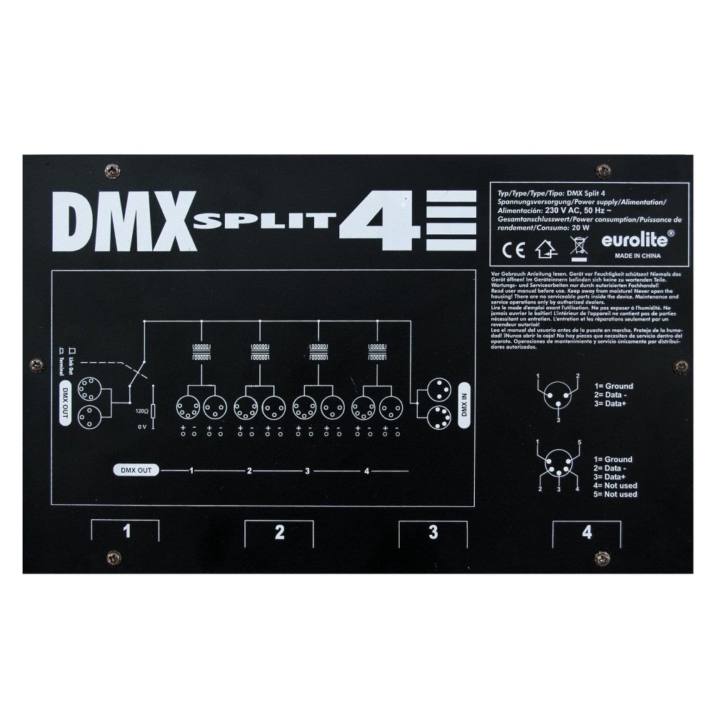 EUROLITE DMX Split 4 Splitter