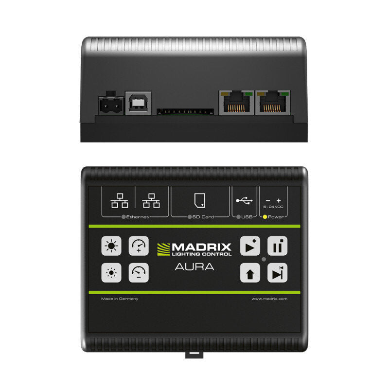 MADRIX AURA 12 Stand-alone recorder / player, 12 universes over network, DIN rail