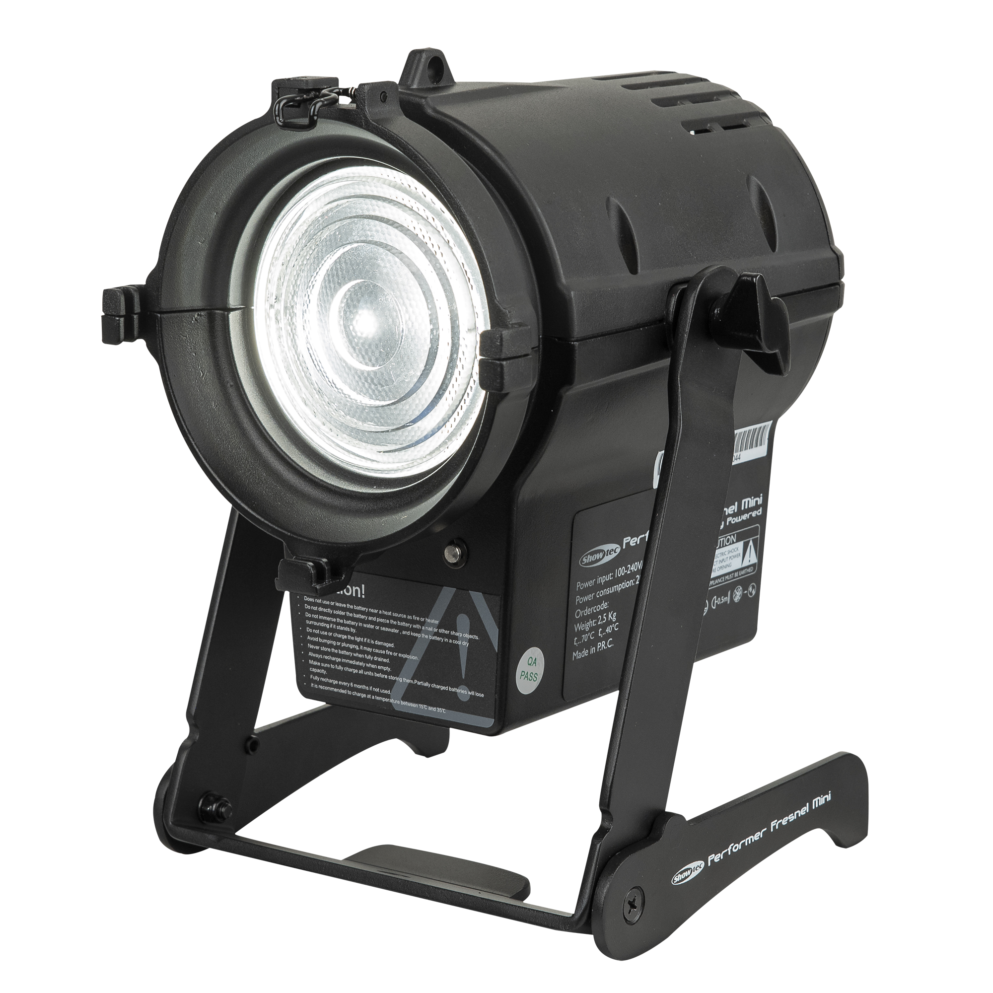 SHOWTEC Performer Fresnel Mini DMX Compact 30 W Warm White DMX Theatre LED Fresnel Fresnel teatrale compatto a LED 30 W Warm White DMX
