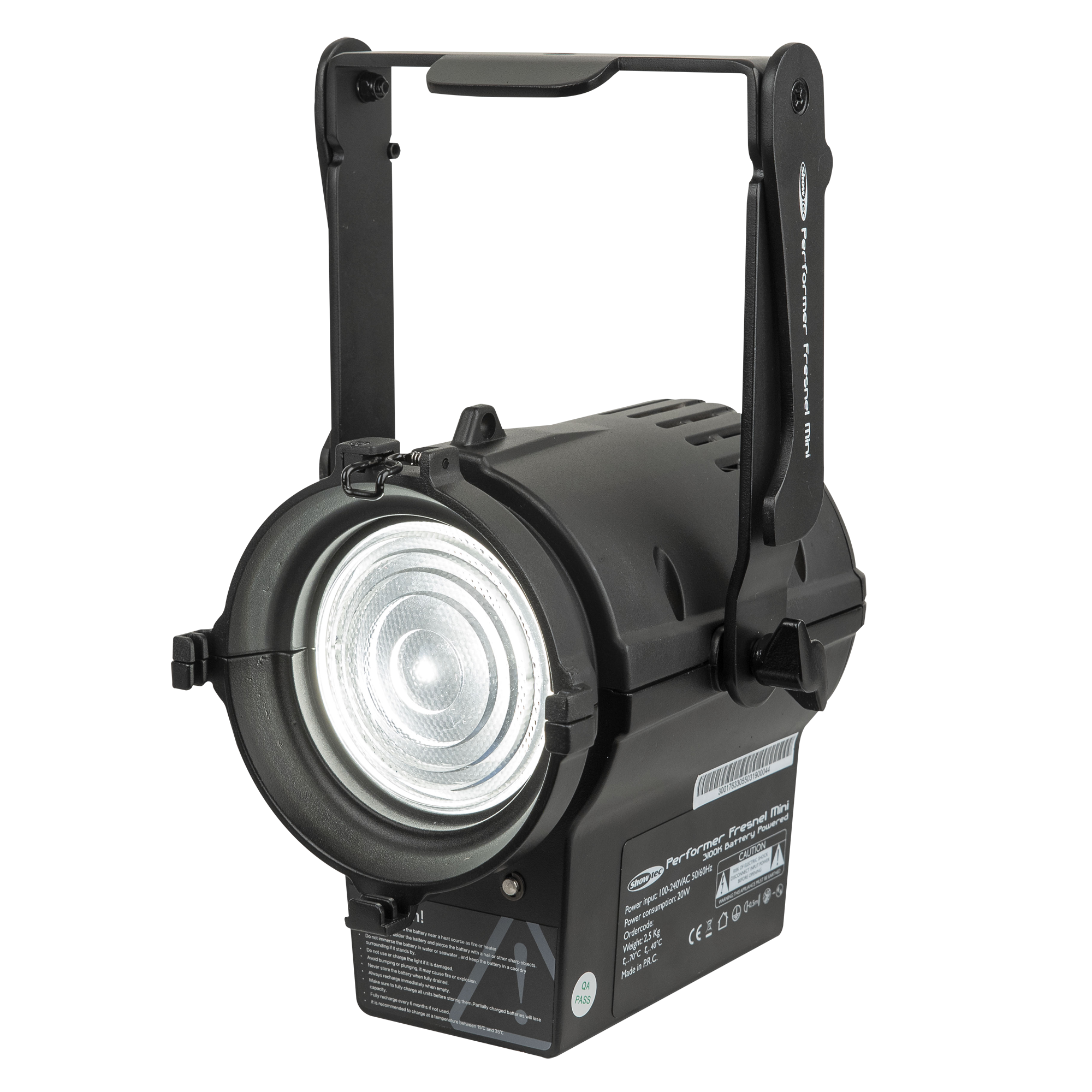 SHOWTEC Performer Fresnel Mini DMX Compact 30 W Warm White DMX Theatre LED Fresnel Fresnel teatrale compatto a LED 30 W Warm White DMX