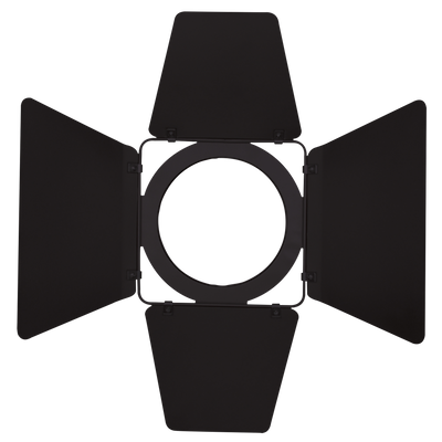 SHOWTEC Barndoor for Performer Fresnel Mini Black Four-Leaves metal Barndoor Paraluce a 4 alette direzionali in metallo nero
