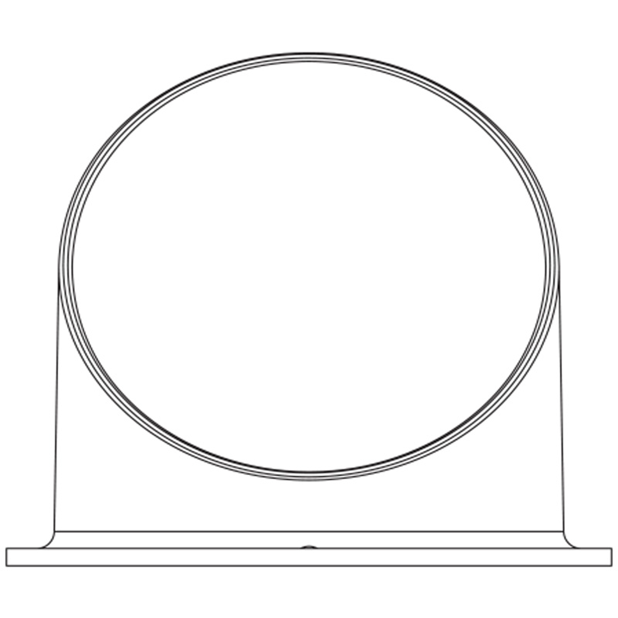 SHOWTEC Glare Shield for Performer Fresnel Mini Black Aluminium Glare Shield Anti-riflesso in alluminio nero