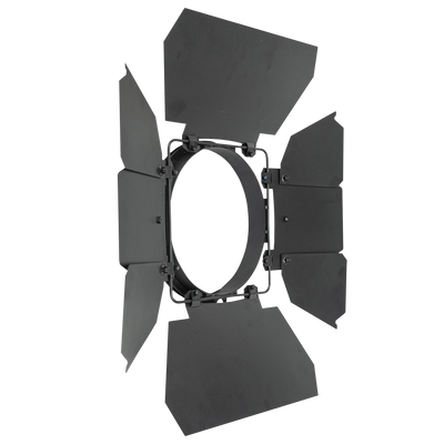SHOWTEC Barndoor for Performer 2500 Fresnel Black Eight-leaves Metal Barndoor Paraluce a 8 alette direzionali in metallo nero