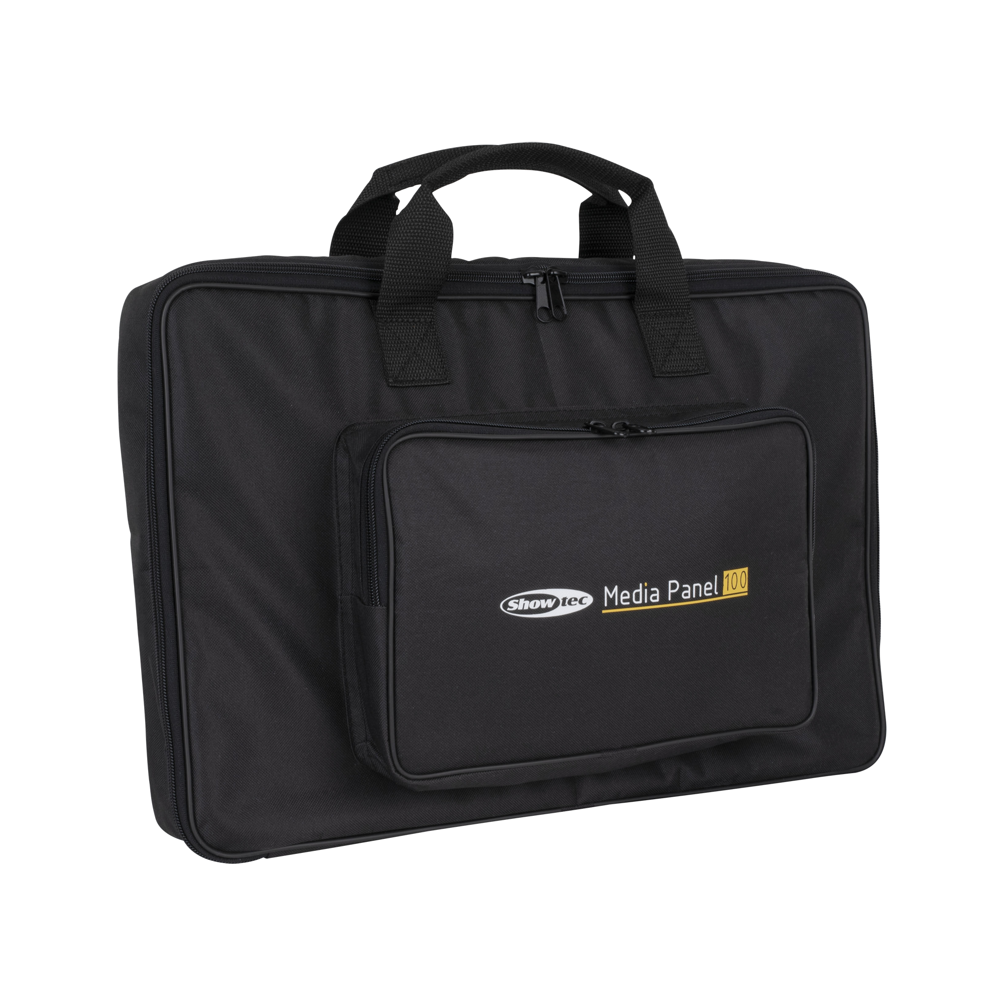 SHOWTEC Transport Bag for Media Panel 100 Black Light Bag with accessory pocket Borsa leggera nera con tasca per accessori