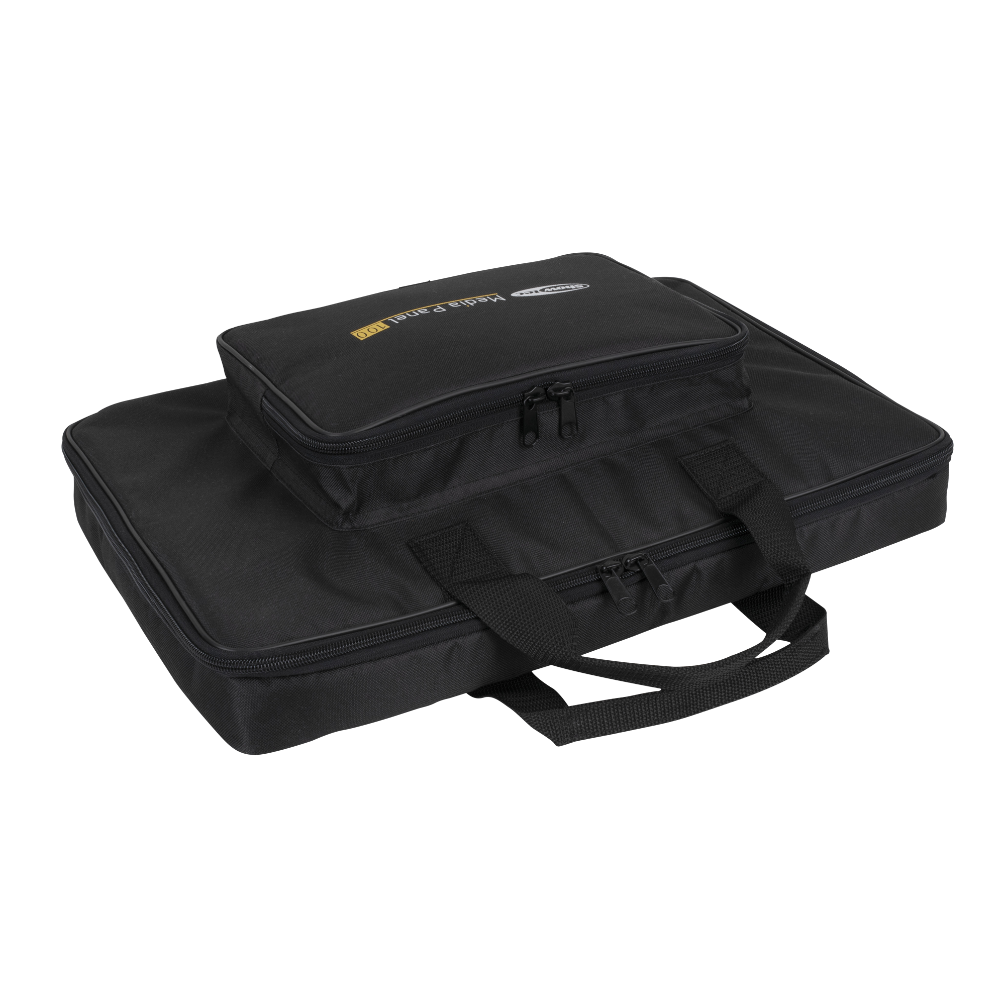 SHOWTEC Transport Bag for Media Panel 100 Black Light Bag with accessory pocket Borsa leggera nera con tasca per accessori