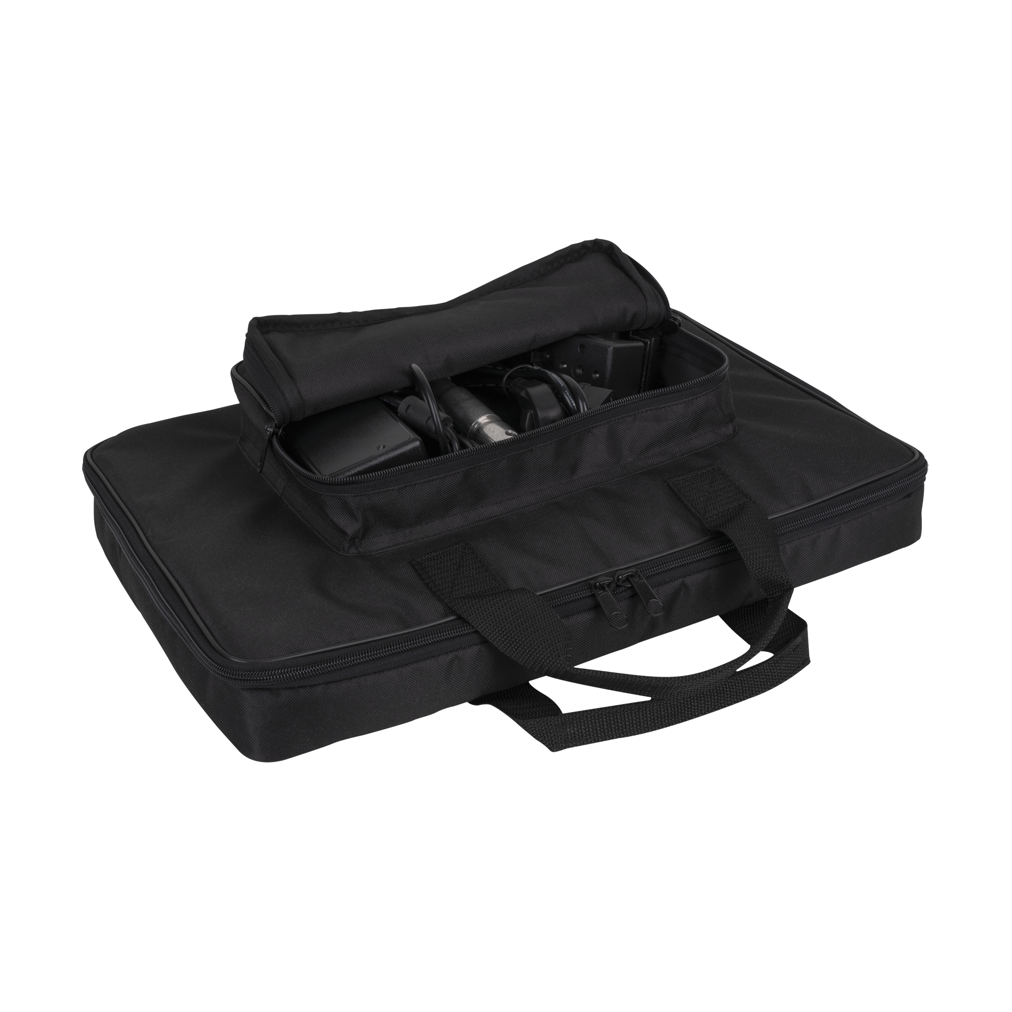 SHOWTEC Transport Bag for Media Panel 100 Black Light Bag with accessory pocket Borsa leggera nera con tasca per accessori