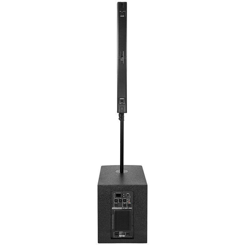 Elokance E-SLIM 212 ELOKANCE 1600 W active sound system with 12" subwoofer and 2 "slim" columns satellites with 4 x 3" drivers each