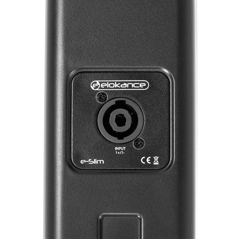 Elokance E-SLIM 212 ELOKANCE 1600 W active sound system with 12" subwoofer and 2 "slim" columns satellites with 4 x 3" drivers each