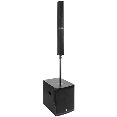 Elokance E-SLIM 212 ELOKANCE 1600 W active sound system with 12" subwoofer and 2 "slim" columns satellites with 4 x 3" drivers each