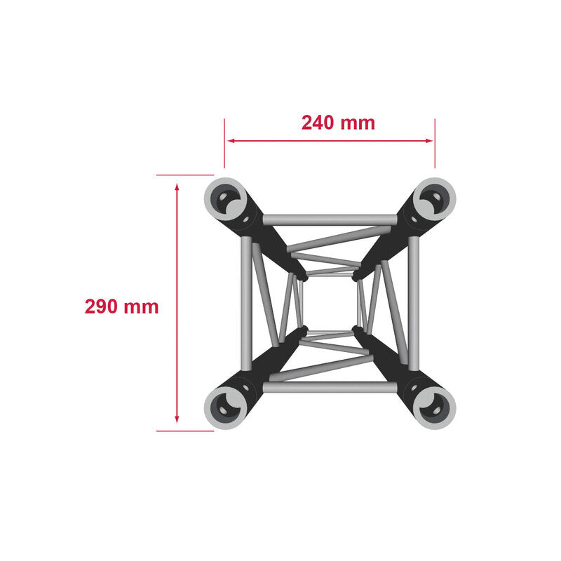 Contestage QUATRO-050 blk - Quatro 290 heavy lg 50cm + coupl