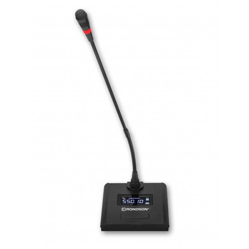 Rondson BE-10MIC 664.1 MHz 664.1 MHz conference desk microphone compatible with BE-1040 UHF receiver and BE-10CONF conference system