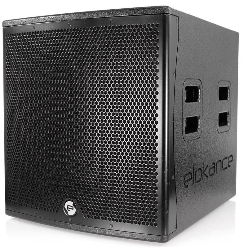 Elokance ELO SUB18A Mono MK2 500 W RMS active subwoofer, 1 x 18" woofer, Class-D, granite paint finish