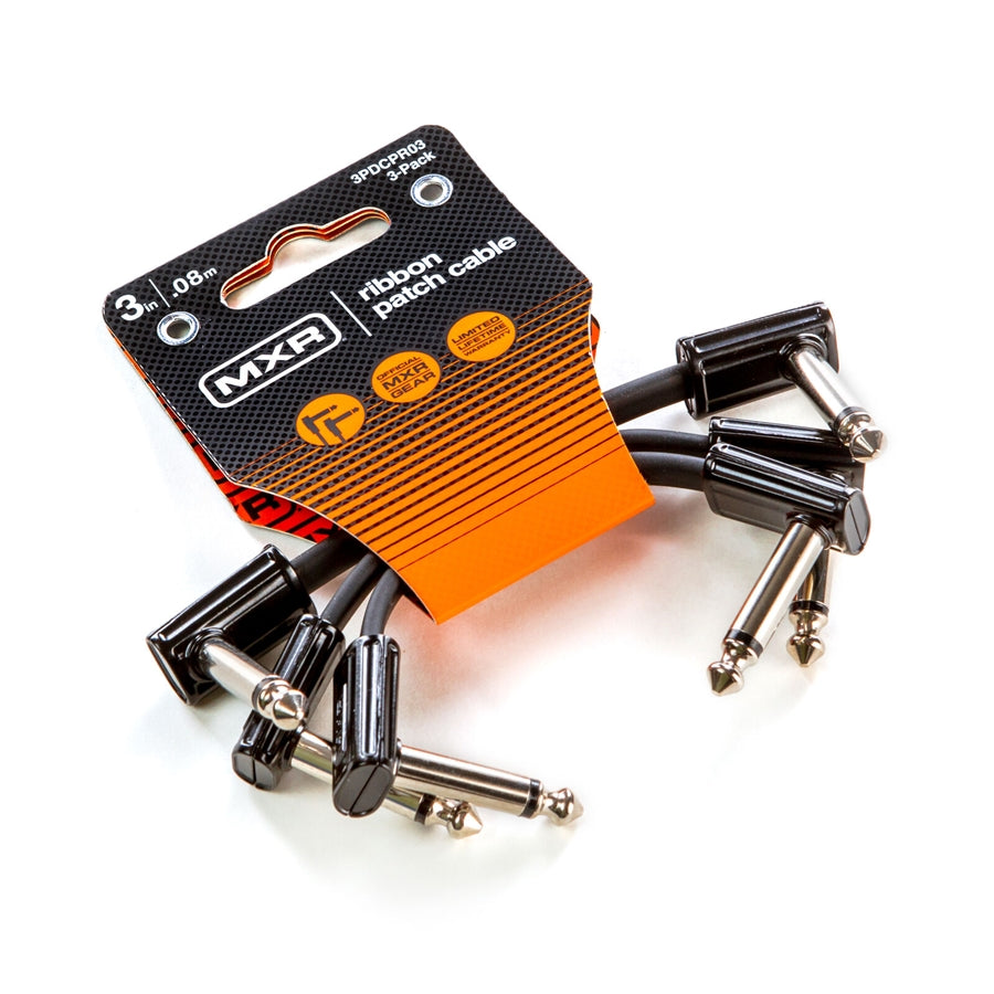 Mxr 3PDCPR03 Cavi Patch Ribbon 8cm confezione da 3