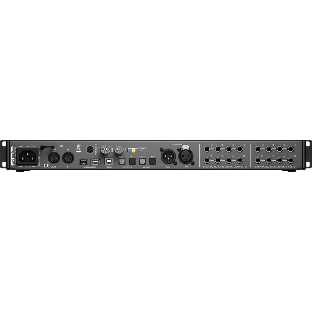 Rme Fireface 802 Interfaz de Audio USB/FW 30 Canales