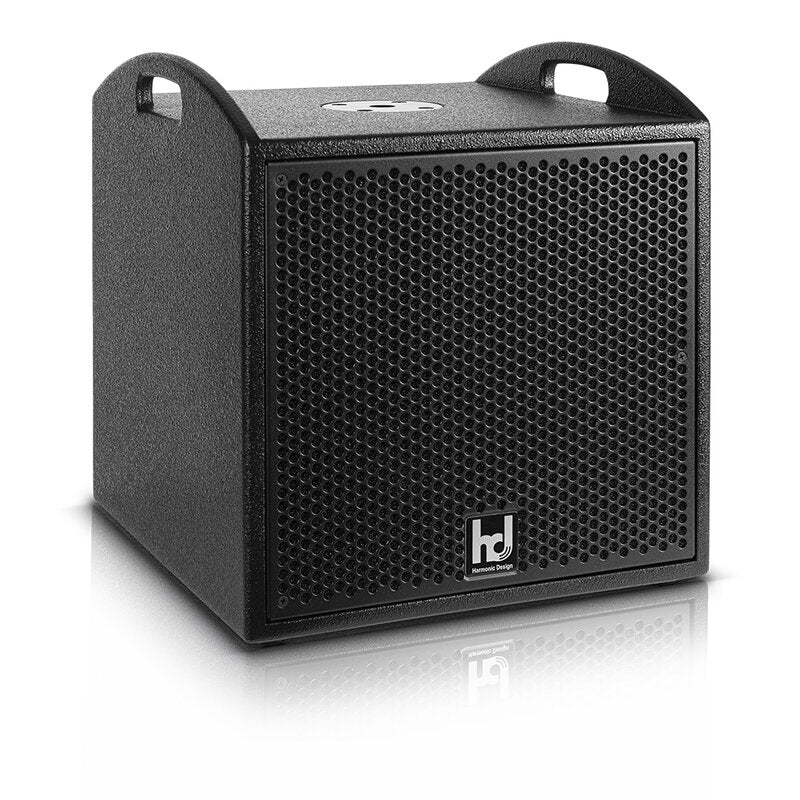 Harmonic Design P12sti hd P12sti - active installation subwoofer: 1x 12", 400W, three 500W @ 4 Ω Class-D amps, hd MultiDSP and FIR, NO handles and M20 plate