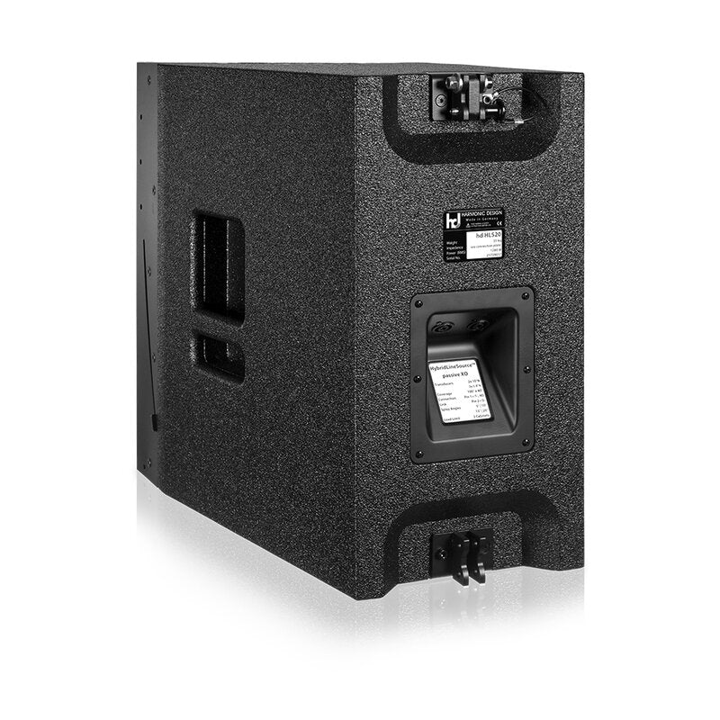Harmonic Design HLS20P 1200 W HybridLineSource loudspeaker, 2 x 10" LF + 3 x 1.4" HF, 100° x 40° coverage, rigging, incl. passive crossover 4 ohm