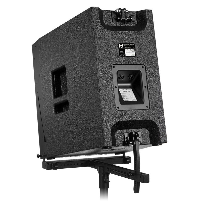 Harmonic Design HLS20 1200 W HybridLineSource loudspeaker, 2 x 10" LF + 3 x 1.4" HF, 100° x 40° coverage, rigging, BI-AMP LF 4 ohm HF 6 ohm