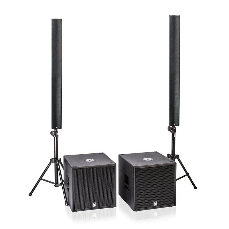 Harmonic Design PL12 450 W passive PowerLine stick, 12 x 3", 80° x 15° coverage, 6 ohm, speakON, incl. 35 mm pole mount