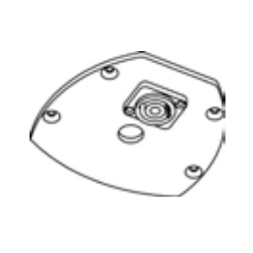 Harmonic Design 900107 Plate with 3/8" thread and speakON NL4 for hd C- / M- series