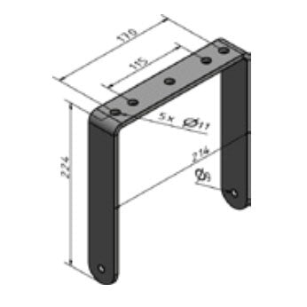 Harmonic Design 908503 U-bracket for Hd 6CXN loudspeaker
