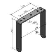 Harmonic Design 908504 U-bracket for hd 8CXN loudspeaker