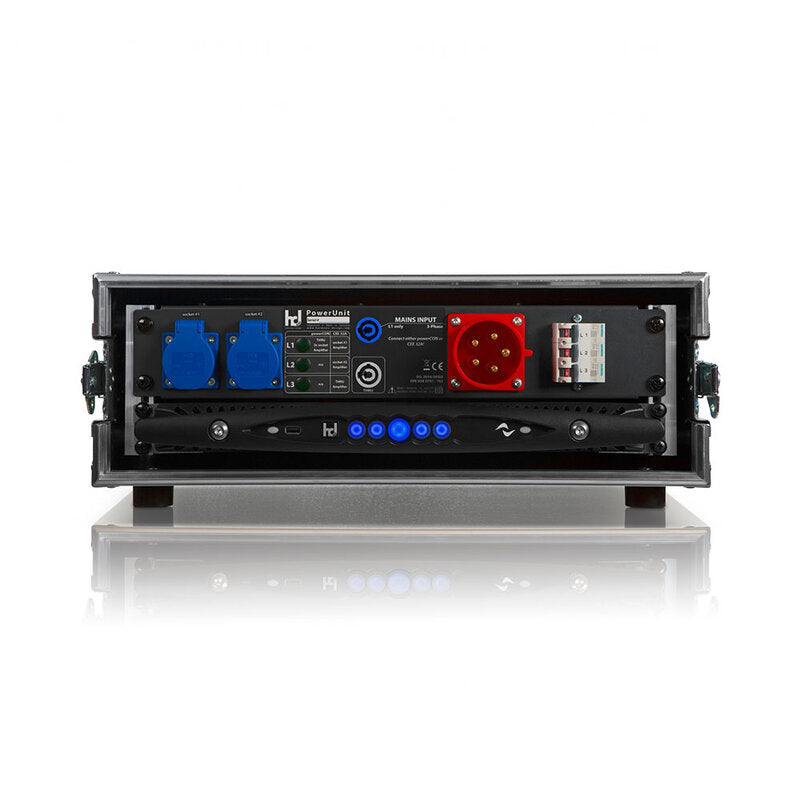 Harmonic Design TourRack 3 HE TourRack 3 HE, anti-schock, 9 mm wood PVC, coated black, 55 cm useable depth, specify on order for QT- or X-Series