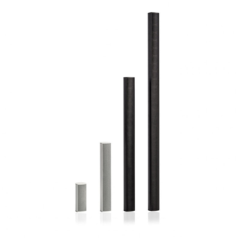 Harmonic Design C4 - 16 ohm 100 W passive point source commercial stick, 4 x 2", 100° x 40° coverage, 16 ohm, wallmount, cable inlet, wall bracket not included