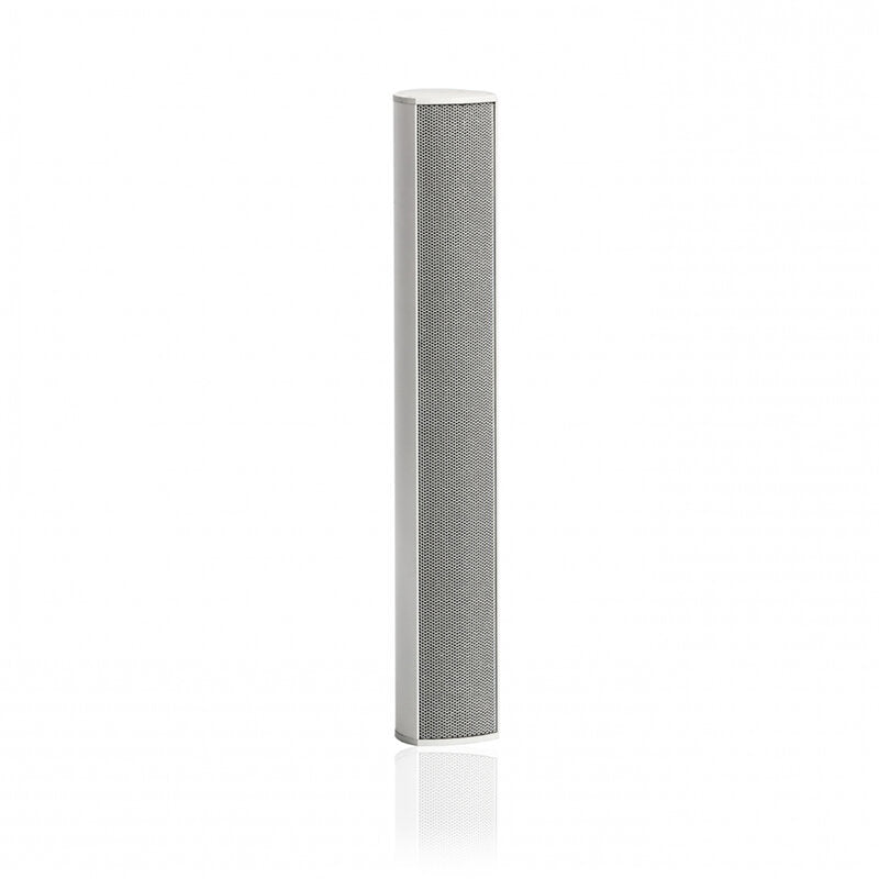 Harmonic Design C4 - 16 ohm 100 W passive point source commercial stick, 4 x 2", 100° x 40° coverage, 16 ohm, wallmount, cable inlet, wall bracket not included