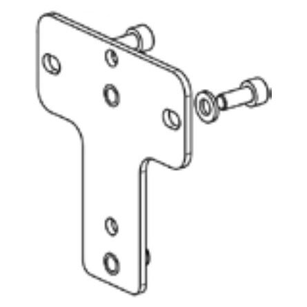 Harmonic Design 900869B Adaptor plate for hd 6CXN or 8CXN horizontal mounting when using a K&M 24471 wall bracket, black