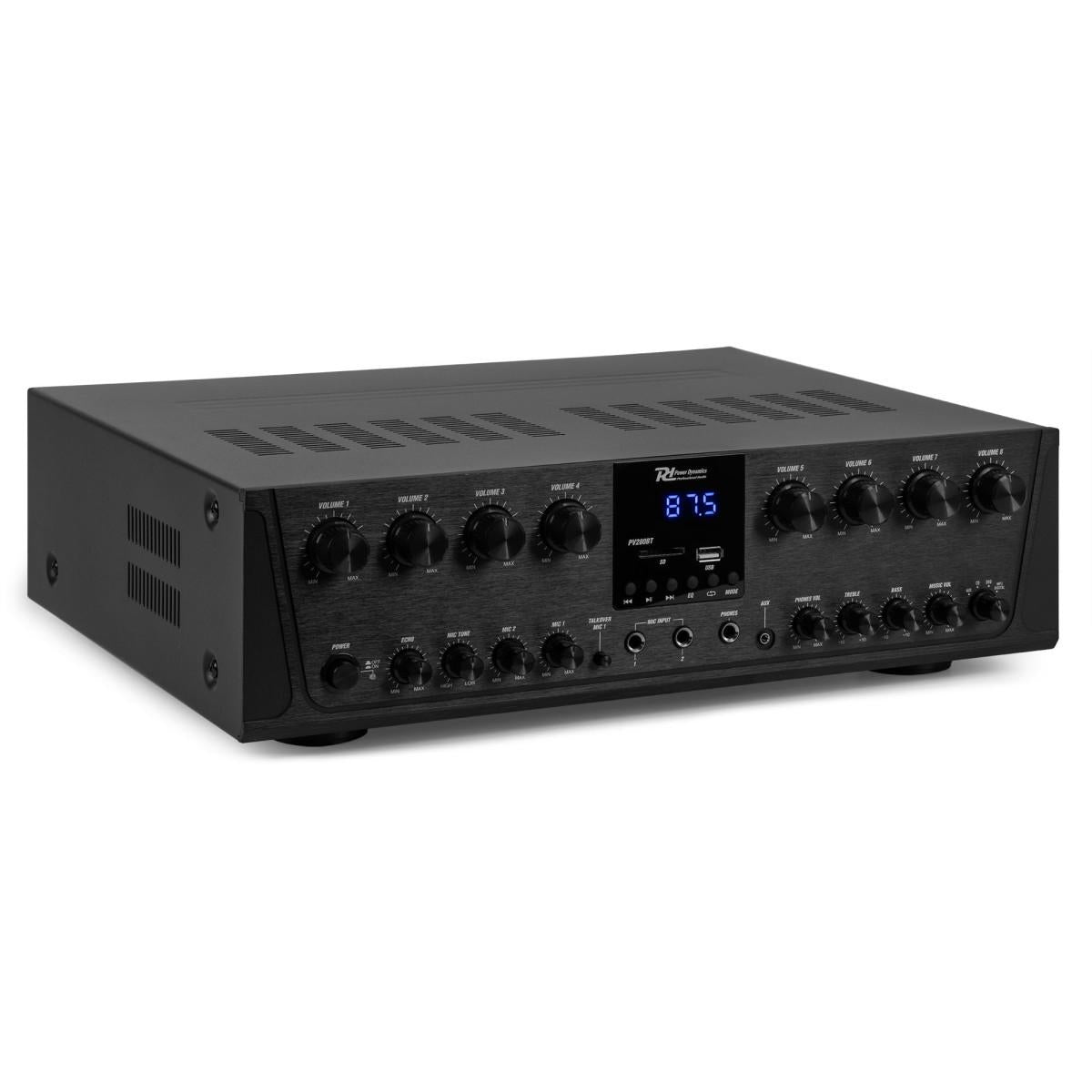 Power dynamics PV280BT 8-Zone Audio Amplifier System 800W