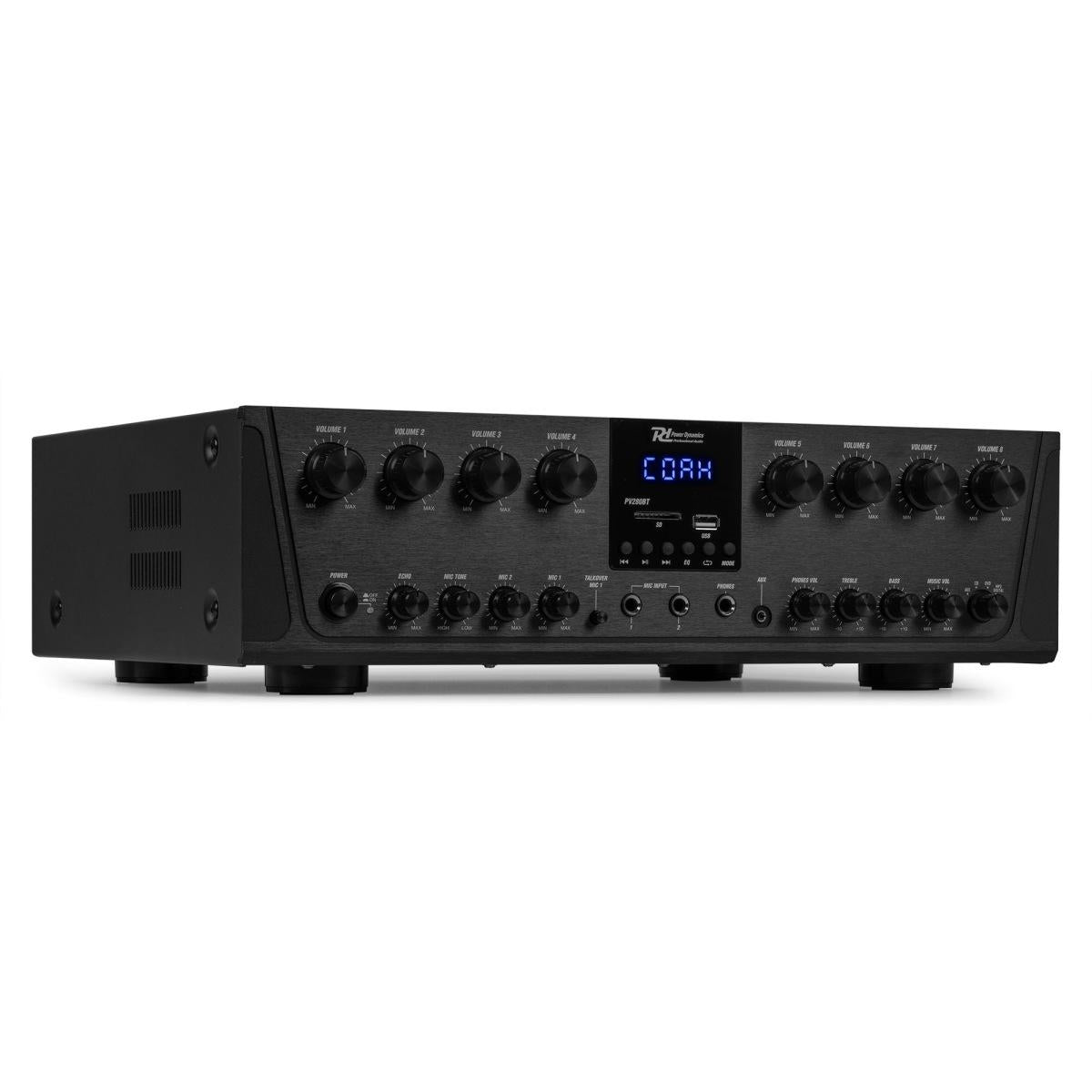 Power dynamics PV280BT 8-Zone Audio Amplifier System 800W