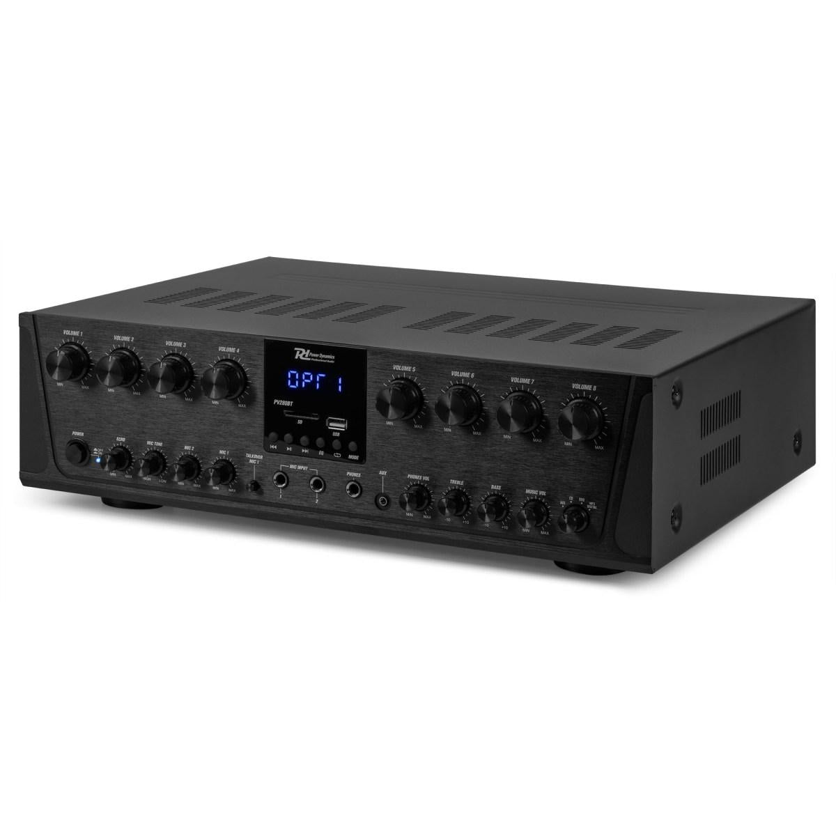Power dynamics PV280BT 8-Zone Audio Amplifier System 800W