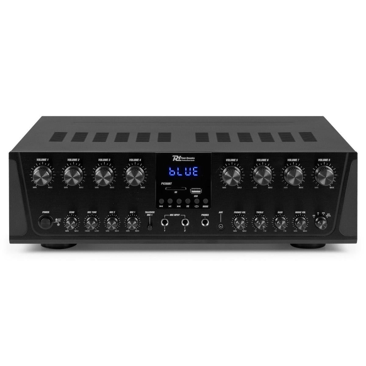 Power dynamics PV280BT 8-Zone Audio Amplifier System 800W