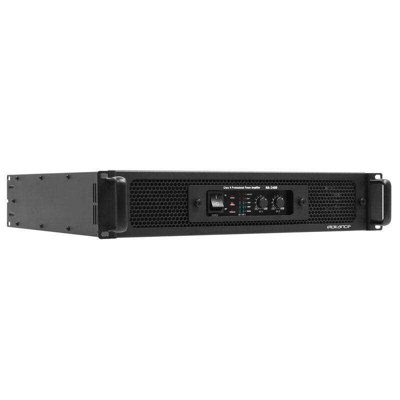 Elokance OS SYSTEM 7200 W PA sound system designed for outdoor applications and large events such as festivals, 2 double 21" subwoofers and 2 × 15" heads, 2 elokance HA3600 + 2 elokance HA2400 main amplifier included