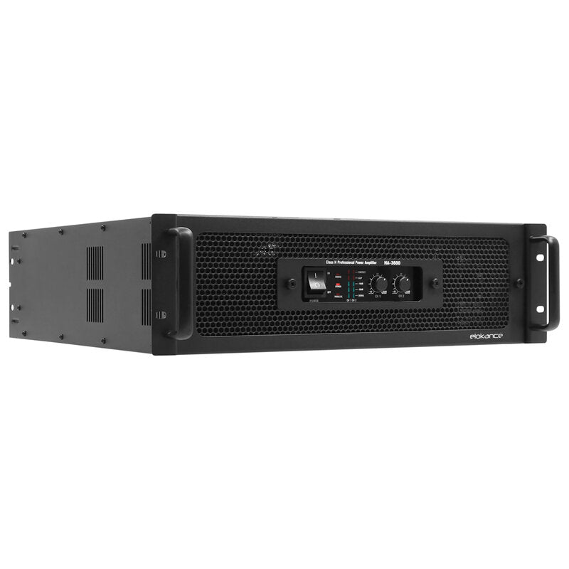 Elokance OS SYSTEM 7200 W PA sound system designed for outdoor applications and large events such as festivals, 2 double 21" subwoofers and 2 × 15" heads, 2 elokance HA3600 + 2 elokance HA2400 main amplifier included