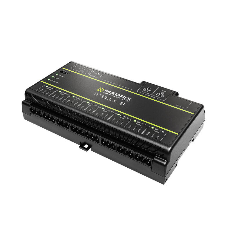 MADRIX STELLA 8 8-port flagship controller with RDM support for ultimate control over DMX
