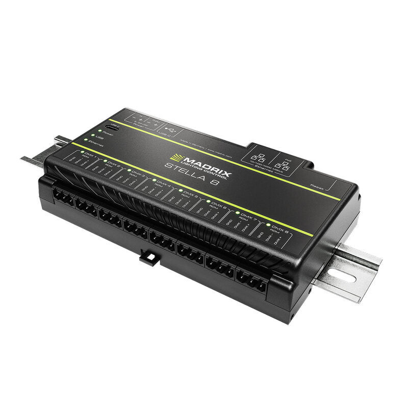MADRIX STELLA 8 8-port flagship controller with RDM support for ultimate control over DMX