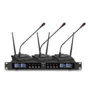Rondson BE-20CONF Wireless conference system with 8 microphone stations and a receiving station, frequencies from 520.1 to 546.5 MHz