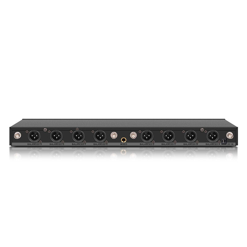 Rondson BE-20CONF-2 Wireless conference system with 8 microphone stations and a receiving station, frequencies from 607.1 to 687.1 MHz