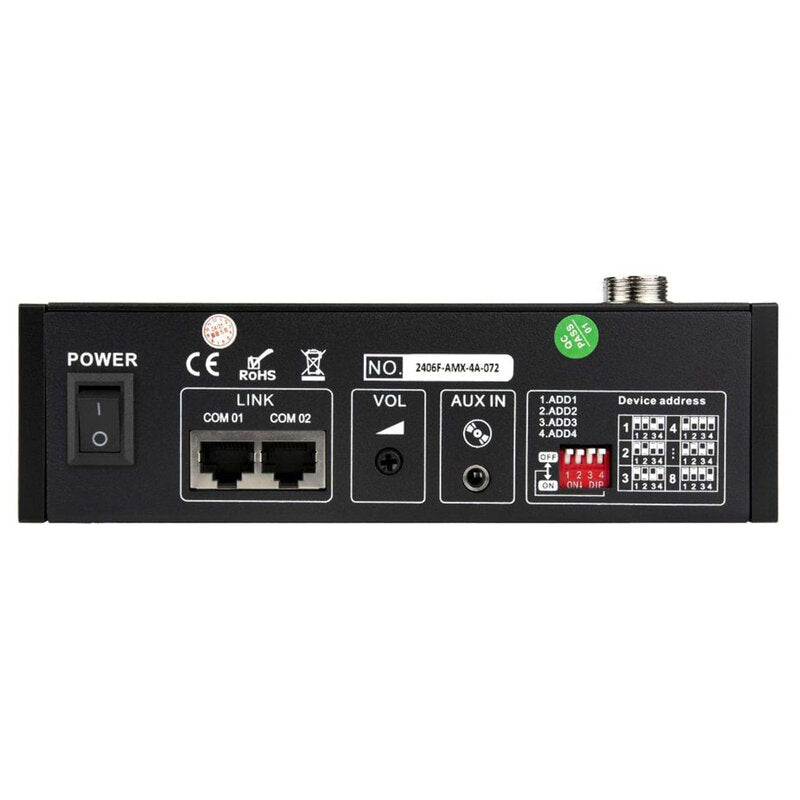 Rondson AMX-4A Micro call station for making announcements in selected zones, compatible with AMX-4120, AMX-4240 and AMX-4500