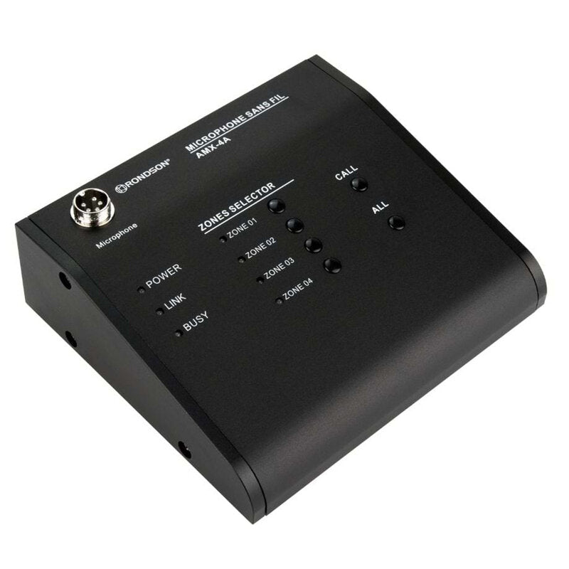 Rondson AMX-4A Micro call station for making announcements in selected zones, compatible with AMX-4120, AMX-4240 and AMX-4500