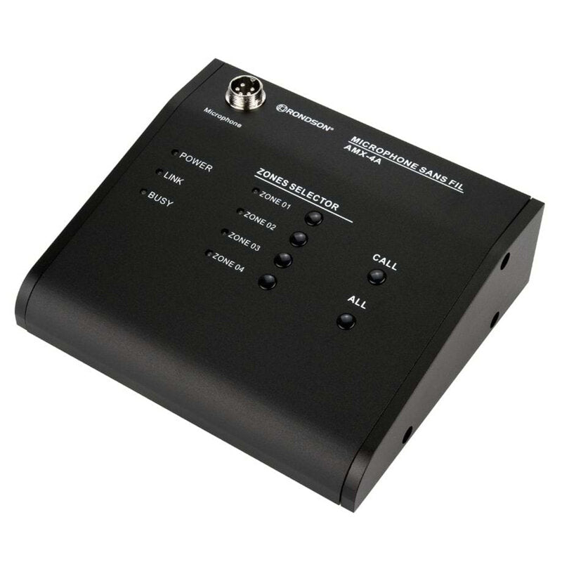 Rondson AMX-4A Micro call station for making announcements in selected zones, compatible with AMX-4120, AMX-4240 and AMX-4500
