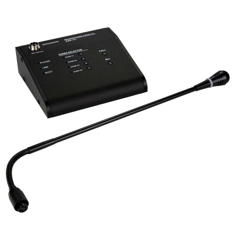 Rondson AMX-4A Micro call station for making announcements in selected zones, compatible with AMX-4120, AMX-4240 and AMX-4500