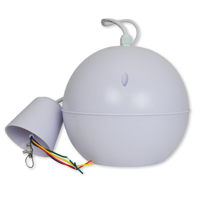 Rondson OD-305B 30 W, 100 V, suspended spherical loudspeakers, white