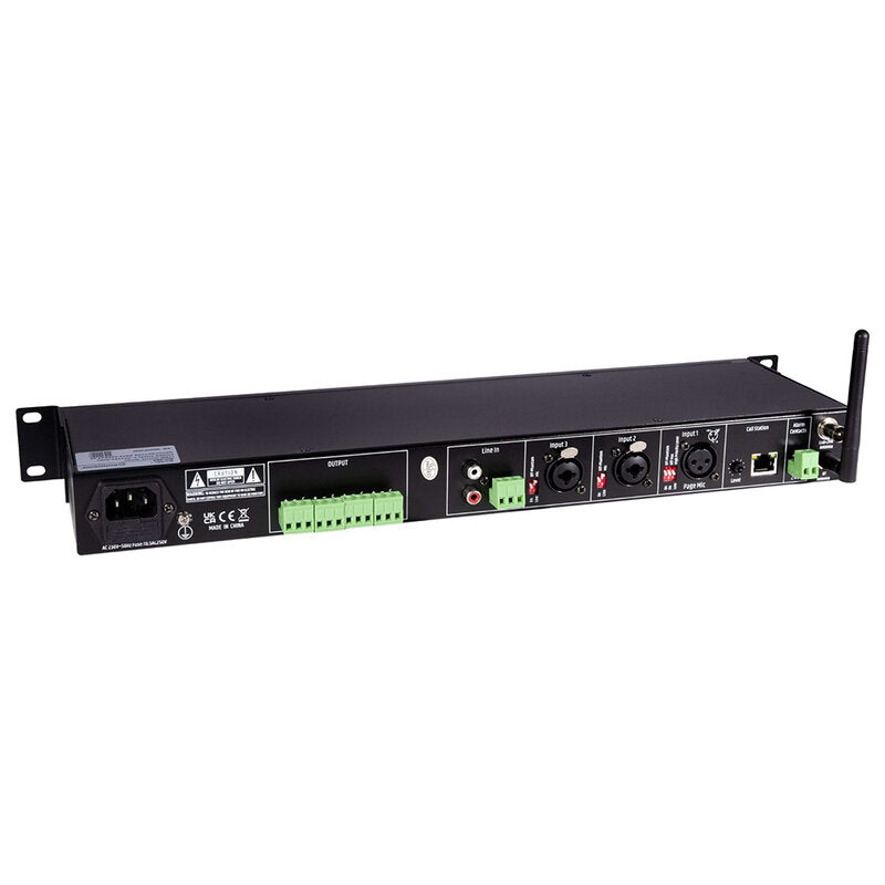 Rondson MX-404 4 channel mixing preamplifier (4 inputs / 4 outputs), up to four audio zones,  built-in media player with FM / DAB radio, USB port and Bluetooth