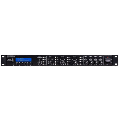 Rondson MX-404 4 channel mixing preamplifier (4 inputs / 4 outputs), up to four audio zones,  built-in media player with FM / DAB radio, USB port and Bluetooth
