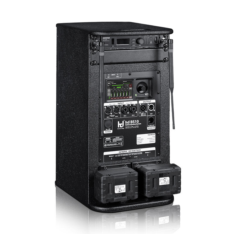 Harmonic Design BS10-PKS BS10 HD active loudspeaker + adapter for Parkside 20 V batteries