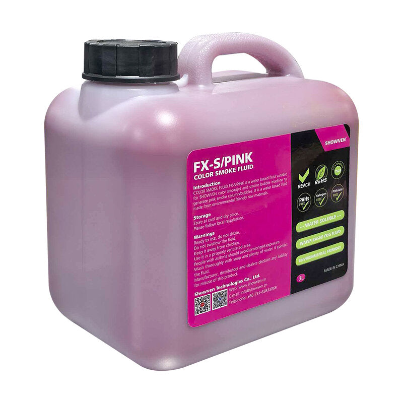 Showven FX-S/PINK-color smoke fluid 3lx4